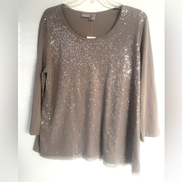 Chico's Sequin Shine Timeless Top - NWT - Picture 4 of 10